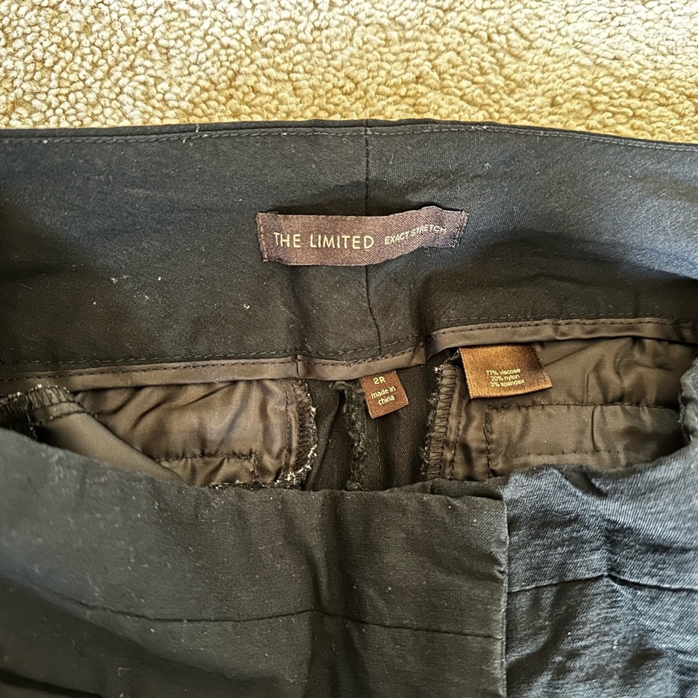 The Limited Black Slacks Drew Fit 2R